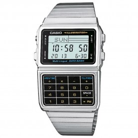 часовник,часовници,casio,databank,watch,silver,grey,silver,grey,lcd,(silver)