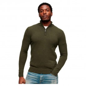 блуза,мъжки,пуловери,superdry,essential,embroidered,henley,half,zip,sweater,green