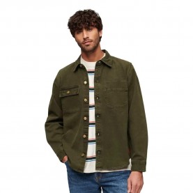 мъжки,якета,superdry,surplus,canvas,overshirt,army,khaki,(green)