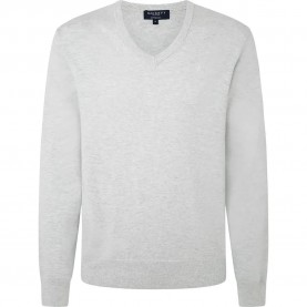 блуза,мъжки,пуловери,hackett,hm703083,v,neck,sweater,grey,(oysterwhite)