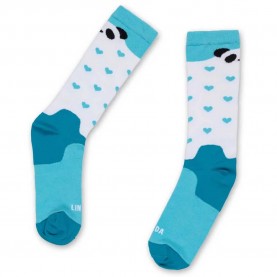 чорапи,мъжки,чорапи,ugly,feet,club,panda,love,half,long,socks,blue,(white,blue,red)