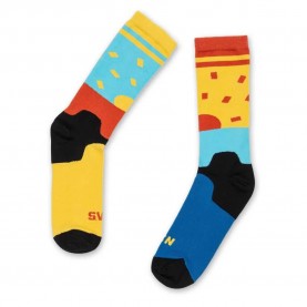 чорапи,мъжки,чорапи,ugly,feet,club,summer,trip,half,long,socks,multicolor,(blue,red,yellow,orange)