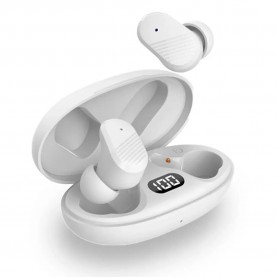 слушалки,слушалки,cool,dual,pod,feel,wireless,earphones,white,(clear)