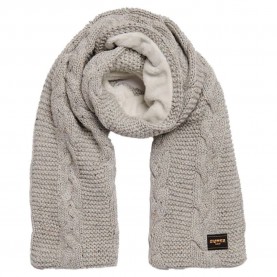 шал,ръкавици,шапки,и,шалове,superdry,cable,scarf,ice,grey,fleck,(grey)