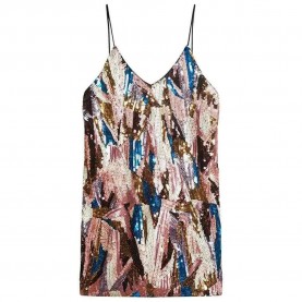 рокля,дамски,поли,и,рокли,superdry,deco,sequin,sleeveless,short,dress,multicolor