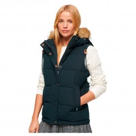 потник,дамски,потници,superdry,everest,faux,fur,vest,nordic,chrome,navy,(blue)