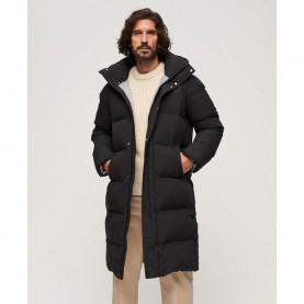 яке,мъжки,якета,superdry,longline,puffer,jacket,black