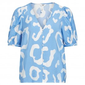 дамски,блузи,дамски,ризи,object,jacira,short,sleeve,blouse,blue,(provence,aop,cloud,dancer)
