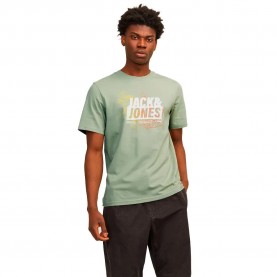 тениска,мъжки,тениски,jack,&,jones,12257908,map,summer,logo,short,sleeve,t,shirt,desert,sage,(green)