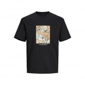 тениска,мъжки,тениски,jack,&,jones,12261596,sequoia,short,sleeve,t,shirt,black