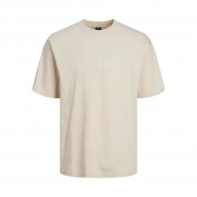 тениска,мъжки,тениски,jack,&,jones,austin,application,short,sleeve,t,shirt,moonbeam,(beige)