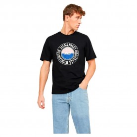 Тениска Jack & jones Cobin short sleeve T-shirt - Black (Black) тениска,мъжки,тениски,дамски,тениски,jack,&,jones,cobin,short,sleeve,t,shirt,black,(black)