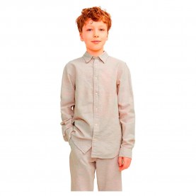 риза,с,дълъг,ръкав,детски,ризи,jack,&,jones,elinen,blend,long,sleeve,shirt,grey,(crockery)