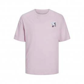 тениска,мъжки,тениски,jack,&,jones,flower,text,gc,short,sleeve,t,shirt,winsome,orchid,(pink)