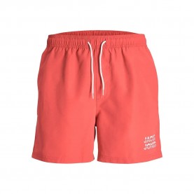 бански,гащета,мъжки,бански,костюми,jack,&,jones,kaiko,logo,spnl,swimming,shorts,red,(hot,coral)