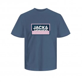 тениска,мъжки,тениски,jack,&,jones,logan,summer,print,short,sleeve,t,shirt,flint,stone,(blue)