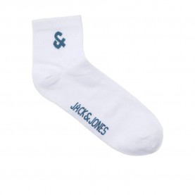 чорапи,мъжки,чорапи,jack,&,jones,mike,tennis,socks,white,detail,coronet,blue,logo,(white)
