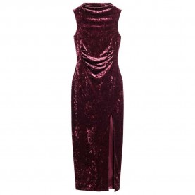 рокля,дамски,поли,и,рокли,superdry,velvet,maxi,sleeveless,midi,dress,red