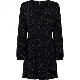 рокля,дамски,поли,и,рокли,pepe,jeans,amber,long,sleeve,short,dress,black,(black)