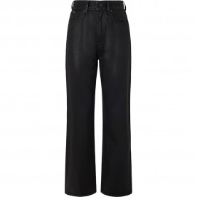 дамски,панталони,pepe,jeans,coated,straight,fit,jeans,black
