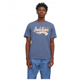 Тениска Jack & jones Logo 2 Col short sleeve T-shirt - Blue (Ensign Blue / Detail Melange) тениска,мъжки,тениски,дамски,тениски,jack,&,jones,logo,2,col,short,sleeve,t,shirt,blue,(ensign,blue,detail,melange)