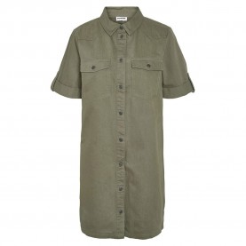 рокля,дамски,поли,и,рокли,noisy,may,new,signe,short,sleeve,dress,green