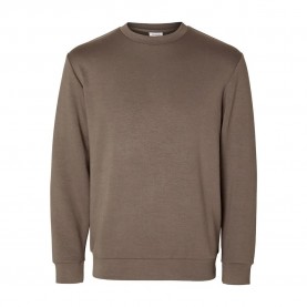 блуза,мъжки,пуловери,selected,emanuel,soft,sweatshirt,morel,(brown)