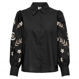 риза,с,дълъг,ръкав,дамски,блузи,дамски,ризи,only,zora,lise,long,sleeve,shirt,black,(black,detail,cloud,ecru)