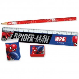 канцеларски,принадлежности,spiderman,stationery,set,in,pencil,case,red,(multicolor)