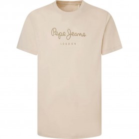 Тениска Pepe jeans Eggo N short sleeve T-shirt - Beige (Light Beige) тениска,мъжки,тениски,pepe,jeans,eggo,n,short,sleeve,t,shirt,beige,(light,beige)