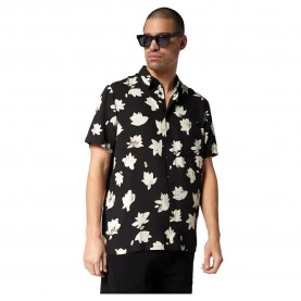 риза,с,къс,ръкав,мъжки,ризи,mystic,bloom,short,sleeve,shirt,multicolor,(black)