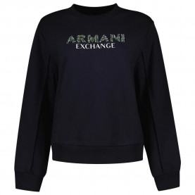 блуза,дамски,блузи,armani,exchange,3dym32,sweatshirt,blue