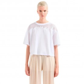 тениска,дамски,тениски,armani,exchange,3dyt34,short,sleeve,t,shirt,optic,white,(beige)