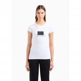 тениска,дамски,тениски,armani,exchange,3dyt51,short,sleeve,t,shirt,white