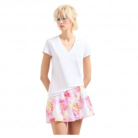 тениска,дамски,тениски,armani,exchange,3dyt62,short,sleeve,v,neck,t,shirt,white