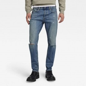 дънки,мъжки,панталони,g,star,3301,slim,fit,jeans,antique,faded,oasis,ripped,(blue)