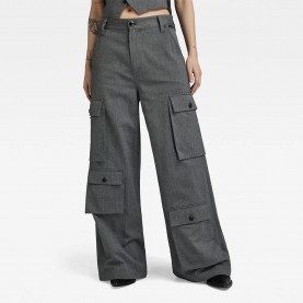Панталони G-Star Mega Pant cargo pants - Grey (Dark Black / Dim Grey Herringbone) панталони,дамски,панталони,g,star,mega,pant,cargo,pants,grey,(dark,black,dim,grey,herringbone)