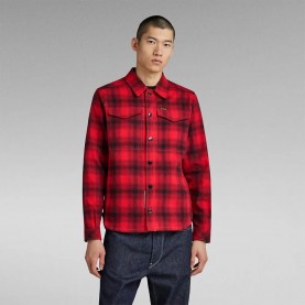 карирана,риза,мъжки,якета,g,star,check,overshirt,red