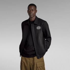 блуза,мъжки,пуловери,g,star,collar,thru,full,zip,sweatshirt,black