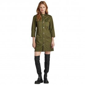 рокля,дамски,поли,и,рокли,g,star,d24745,868,long,sleeve,short,dress,green