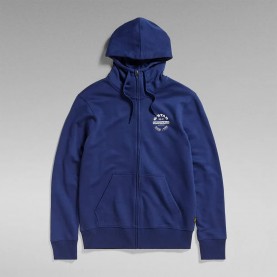 блуза,мъжки,пуловери,g,star,d24802,7809,full,zip,sweatshirt,blue