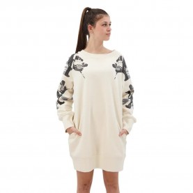 Рокля G-Star Loose Graphic long sleeve short dress - Beige (Eggnog) рокля,дамски,поли,и,рокли,g,star,loose,graphic,long,sleeve,short,dress,beige,(eggnog)