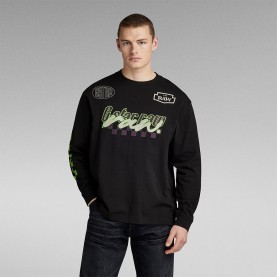 тениска,мъжки,тениски,g,star,moto,boxy,graphic,long,sleeve,t,shirt,black