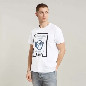 тениска,мъжки,тениски,g,star,multicolor,short,sleeve,t,shirt,white