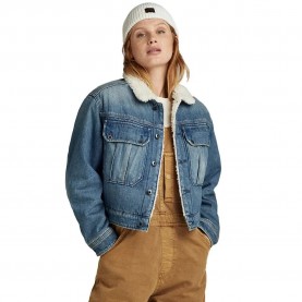 Яке G-Star Sherpa denim jacket - Blue (Antique Faded Blue Agave / Bright Valiant Denim) яке,дамски,якета,и,палта,g,star,sherpa,denim,jacket,blue,(antique,faded,blue,agave,bright,valiant,denim)