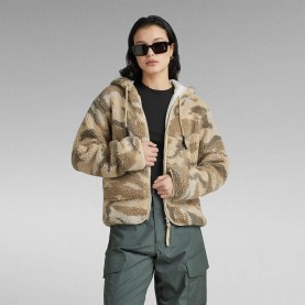 Яке G-Star Teddy jacket - Beige (Brick Woodland Camo) яке,дамски,якета,и,палта,g,star,teddy,jacket,beige,(brick,woodland,camo)