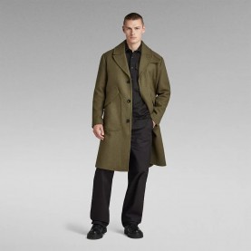 Палто G-Star Wool coat - Green (Dark Olive) палто,мъжки,якета,g,star,wool,coat,green,(dark,olive)
