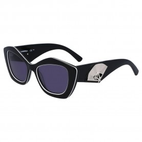 слънчеви,очила,слънчеви,очила,karl,lagerfeld,kl6127s,woman,sunglasses,black,white,(black)