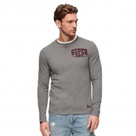 тениска,мъжки,тениски,superdry,vintage,athletic,chest,long,sleeve,t,shirt,mid,grey,marl,(grey)
