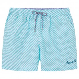 Бански гащета Façonnable Cubic swimming shorts - Blue (Curacao Blue) бански,гащета,мъжки,бански,костюми,façonnable,cubic,swimming,shorts,blue,(curacao,blue)